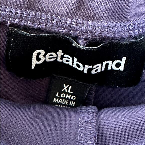 Betabrand Sassiest Pant Skirt Combo Deep Purple Stretchy Comfy Career Size XL - Picture 10 of 11